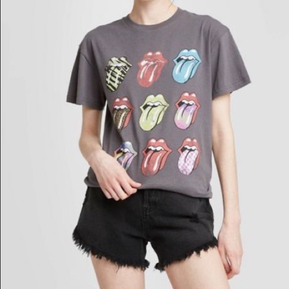 the Rolling Stones Tops - Rolling Stone Gray Womens Tee
